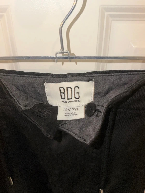 BDG Washed Black Denzel Cargo Trousers