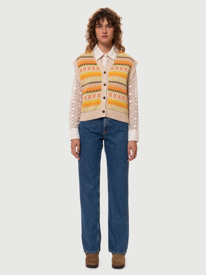 Nudie Jeans Kin Fair Isle Vest S
