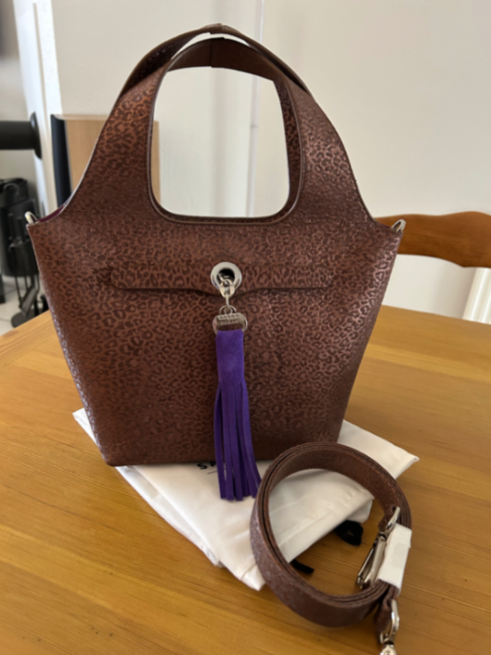 Final Clearance - Tulip - Silver / Chocolate Silk