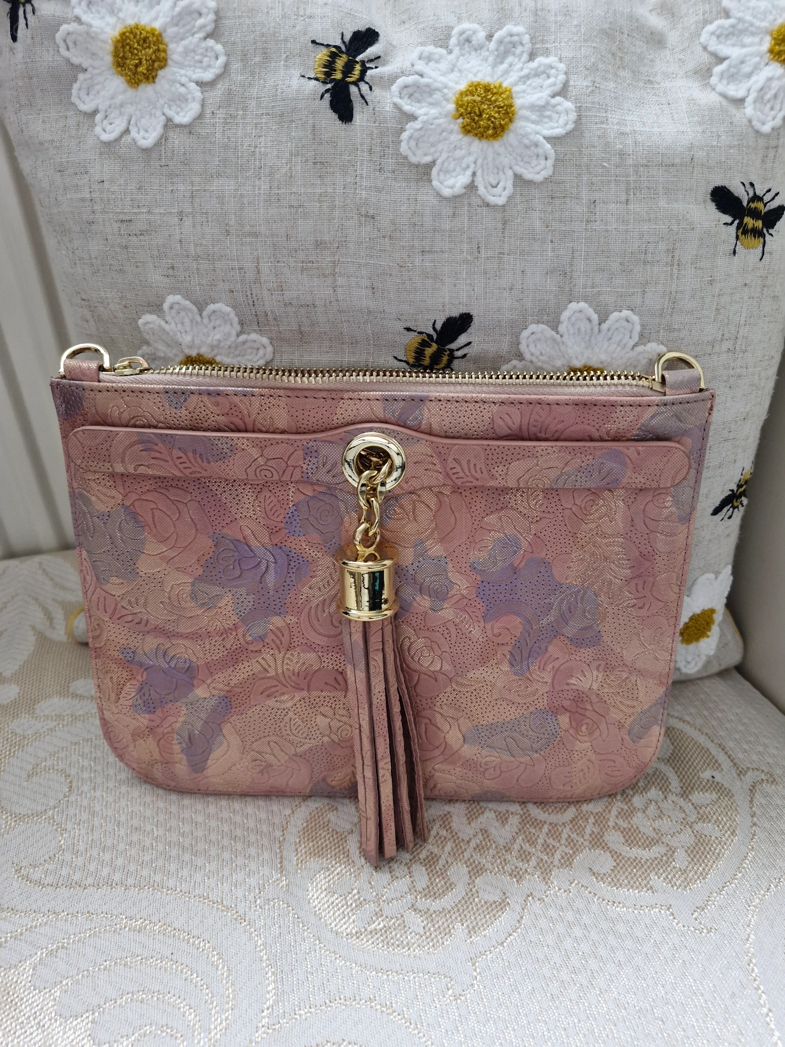 Garden of roses textured ivy brand new ghw 