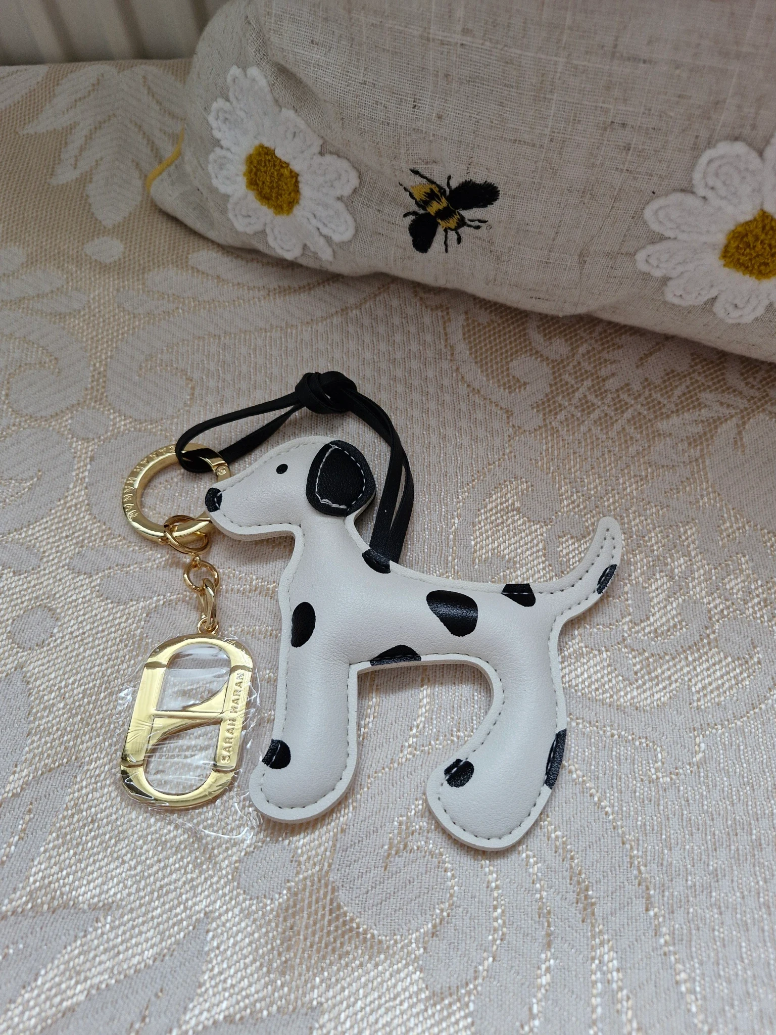 Dalmation charm tassel 