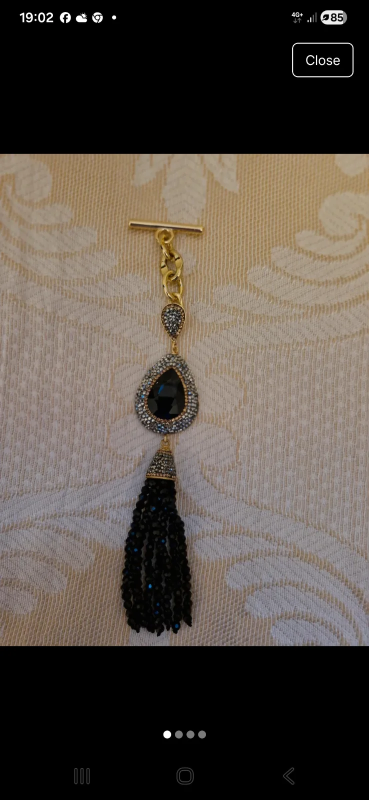 Black jewel tassel ghw 
