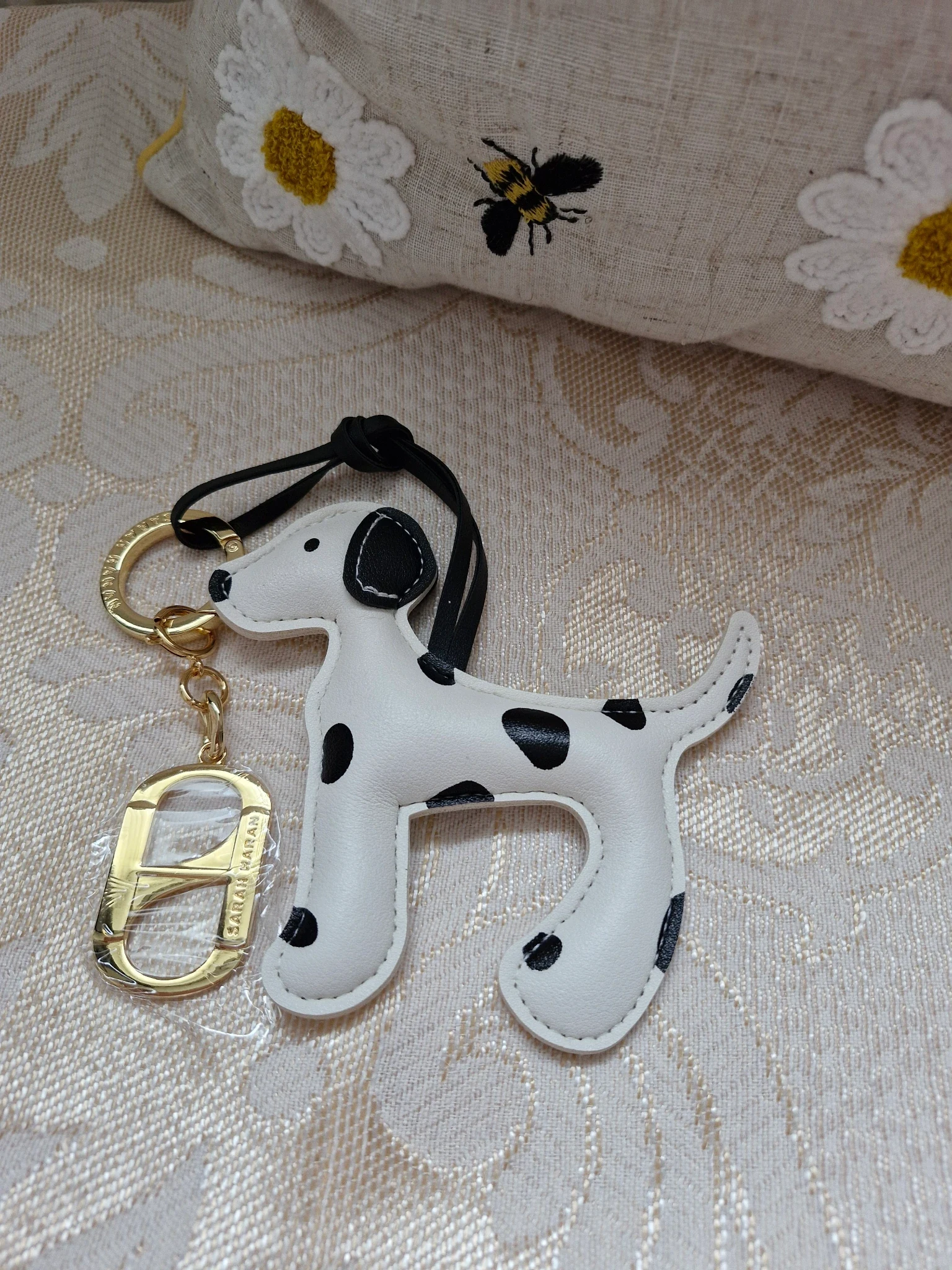Dalmation charm tassel 