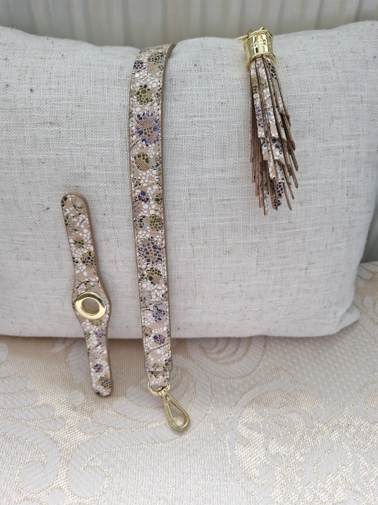 Petal floral trio set brand new gold hardware 