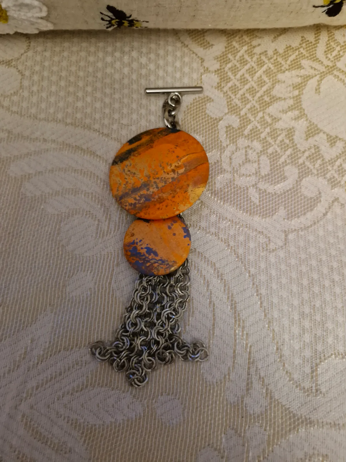 Very rare orange infinity tassel shw 