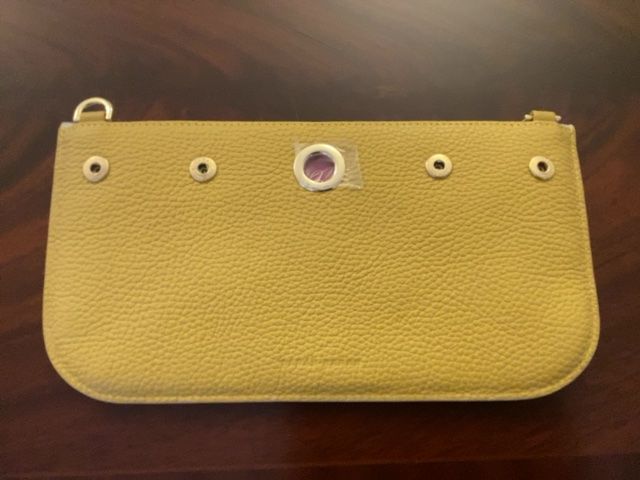 Violet envelope clutch