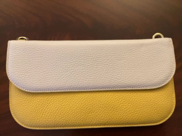 Violet envelope clutch