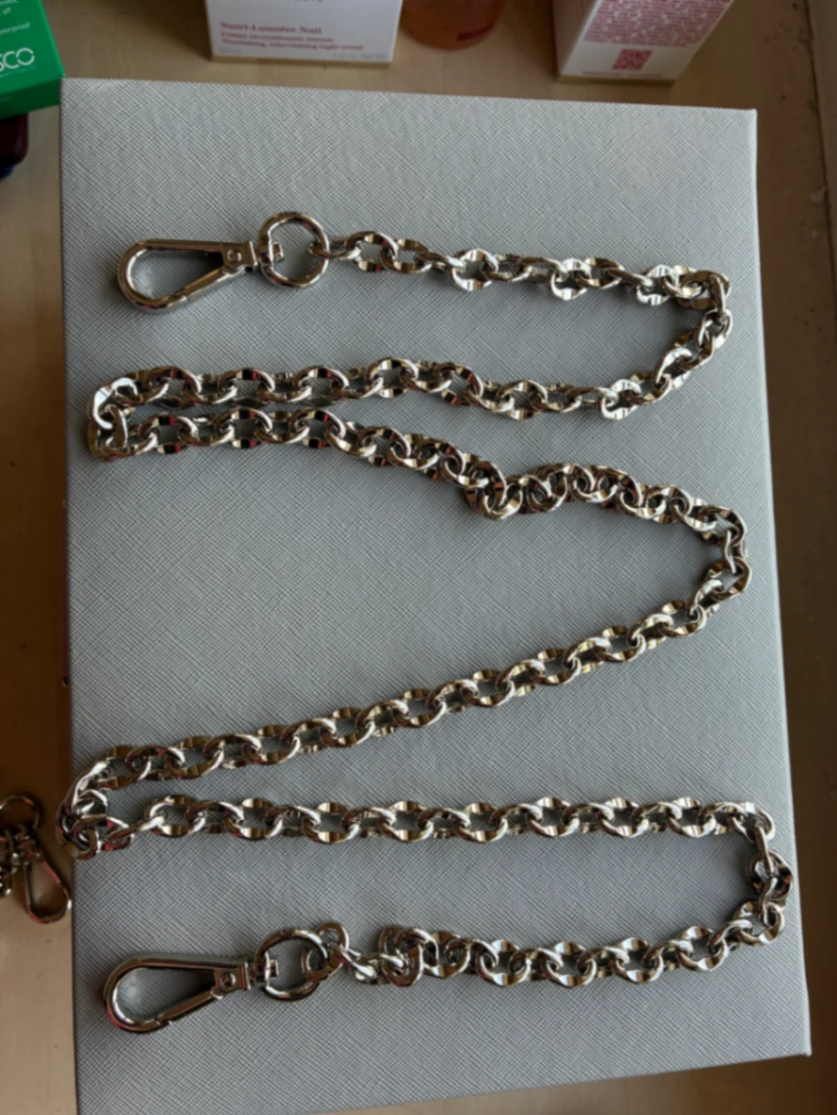 Long silver chain 