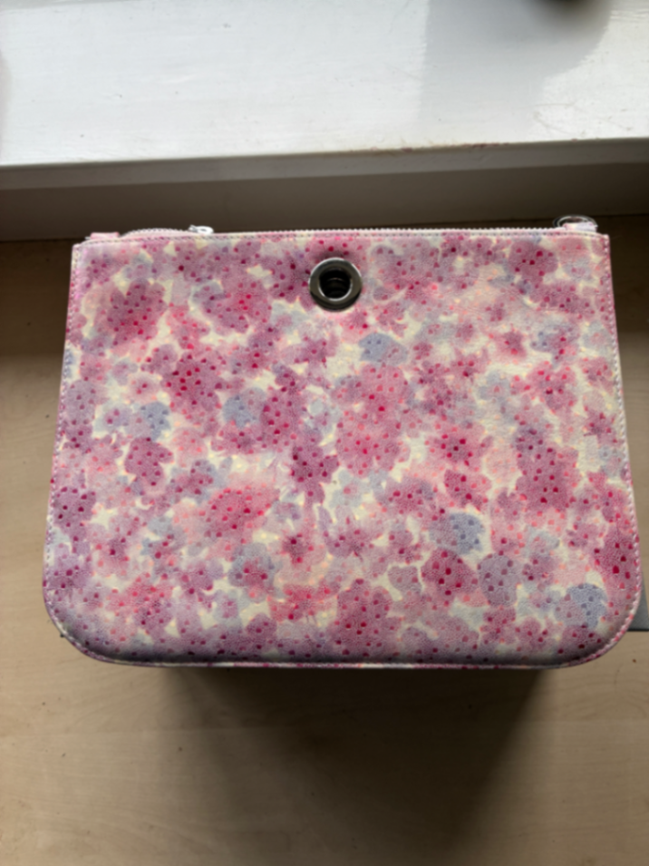 Ivy | Cherry Blossom with Silver hardware