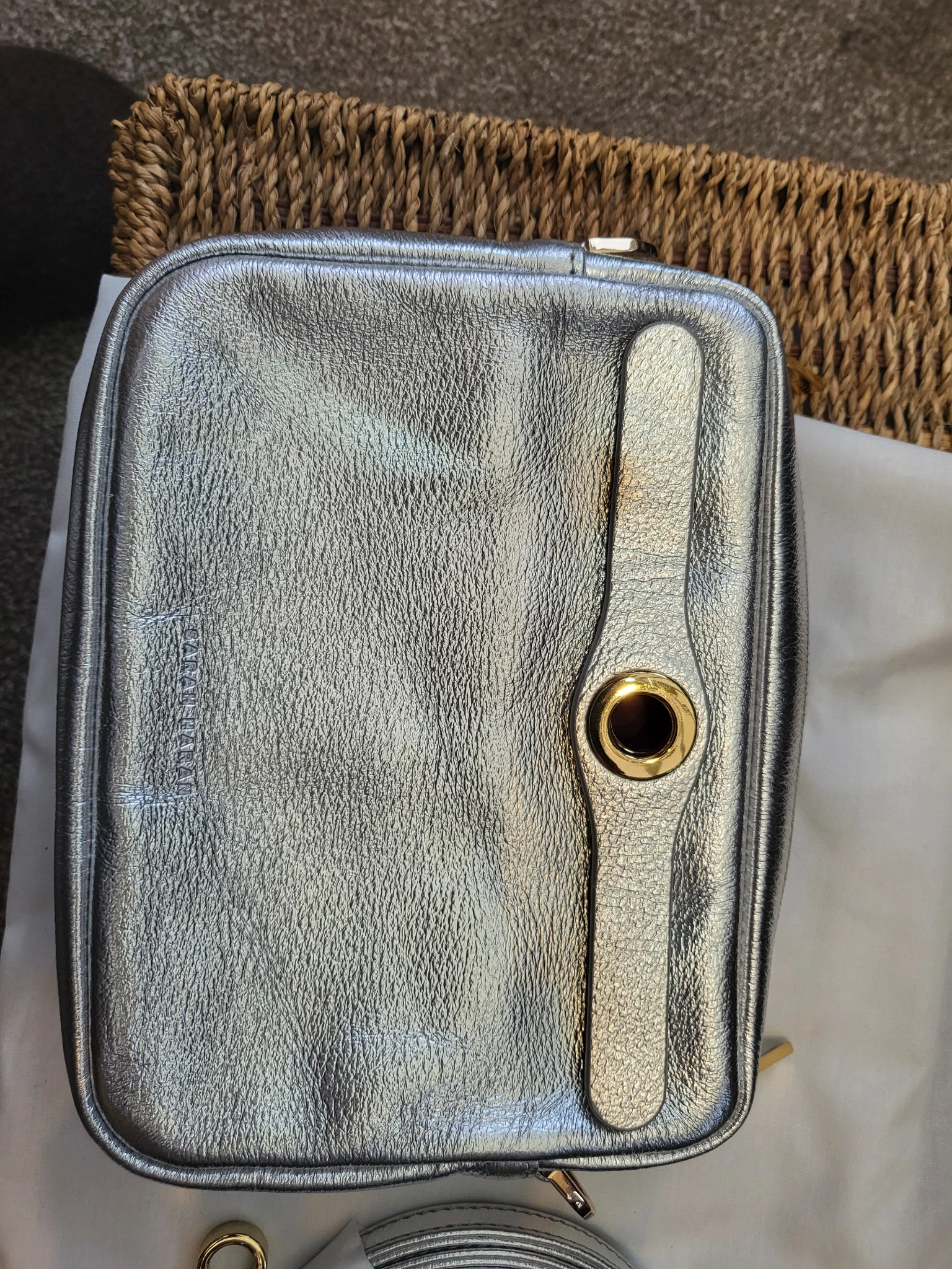 Silver millie bag