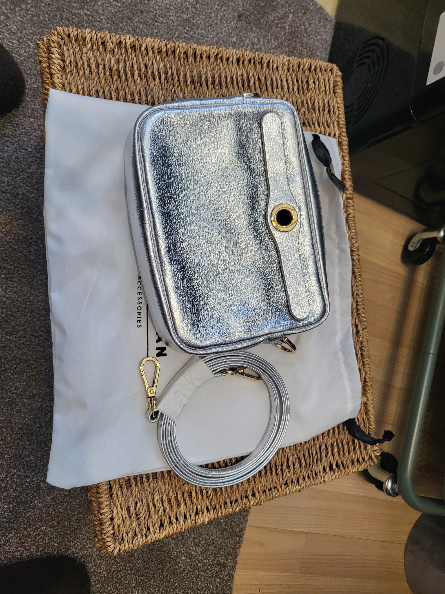 Silver millie bag