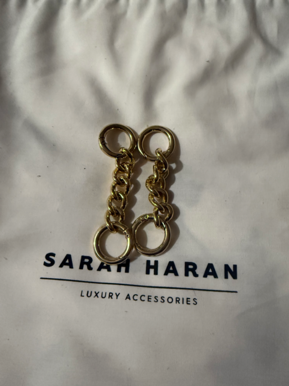 Gold chain strap extenders 