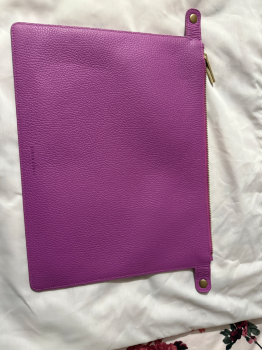 Zipped Pocket Divider - Gold / Purple Rose