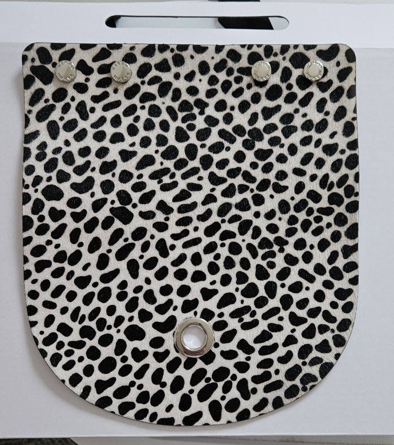 Mini Flap | Dalmatian with Silver hardware