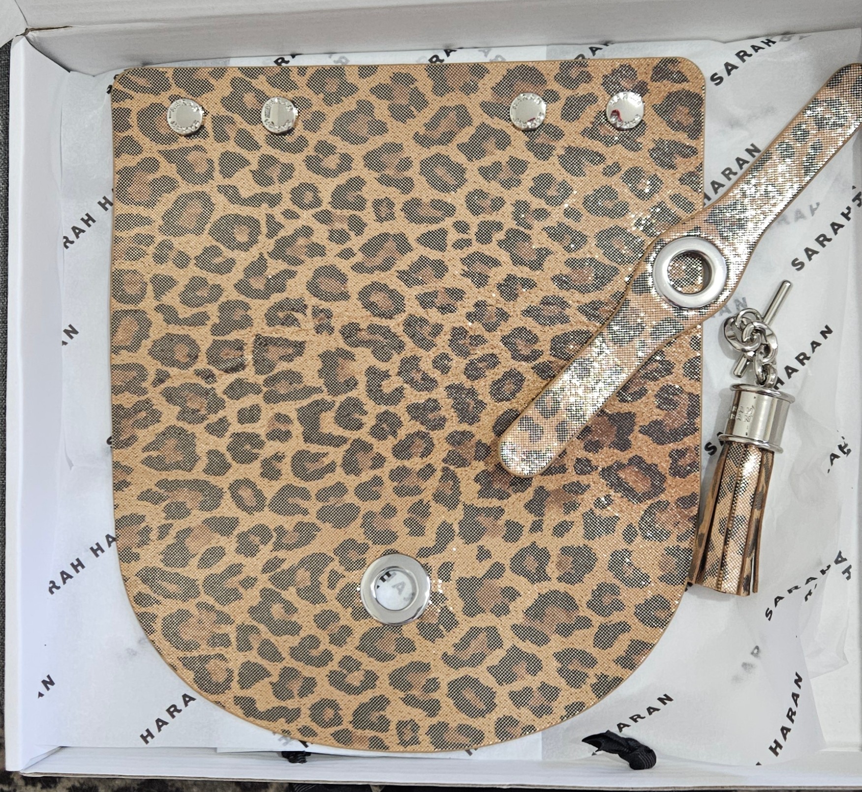 Flap Set Mini | Leopard Luxe with Silver hardware