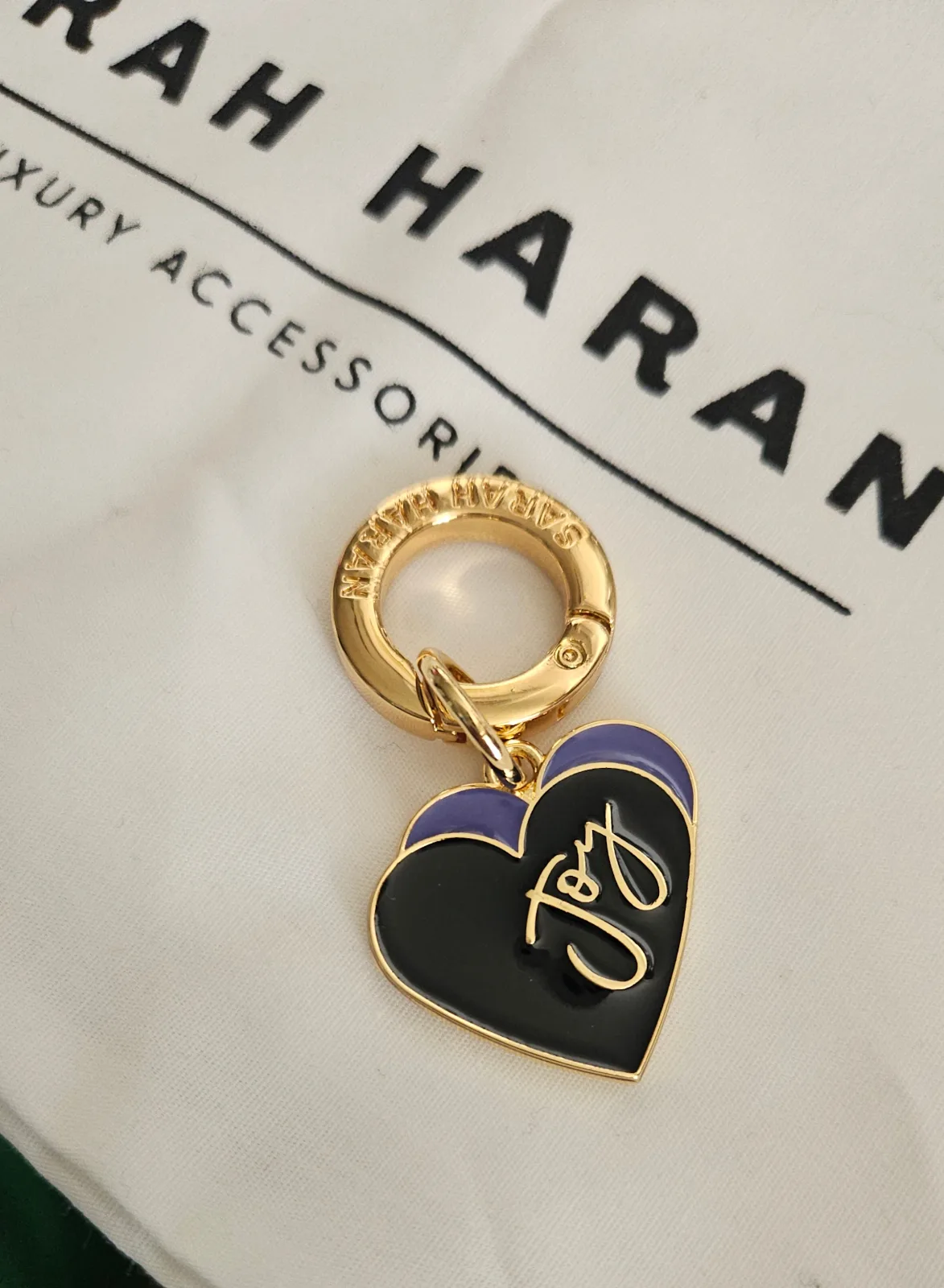 Tassel Topping | Purple Heart with Gold hardware