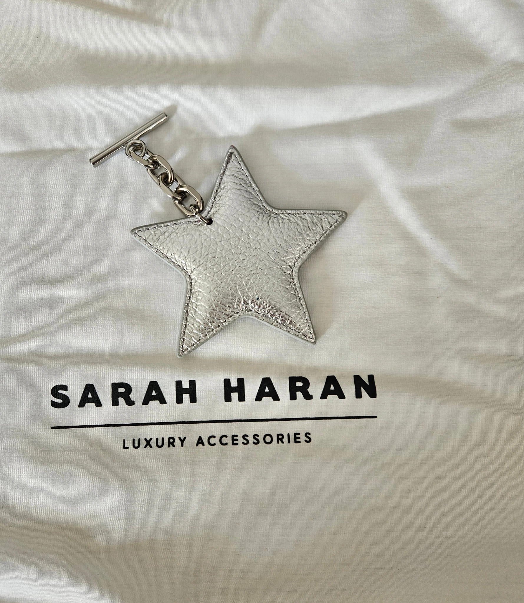 Star Tassel | Shimmer Metallic Silver with Silver hardware