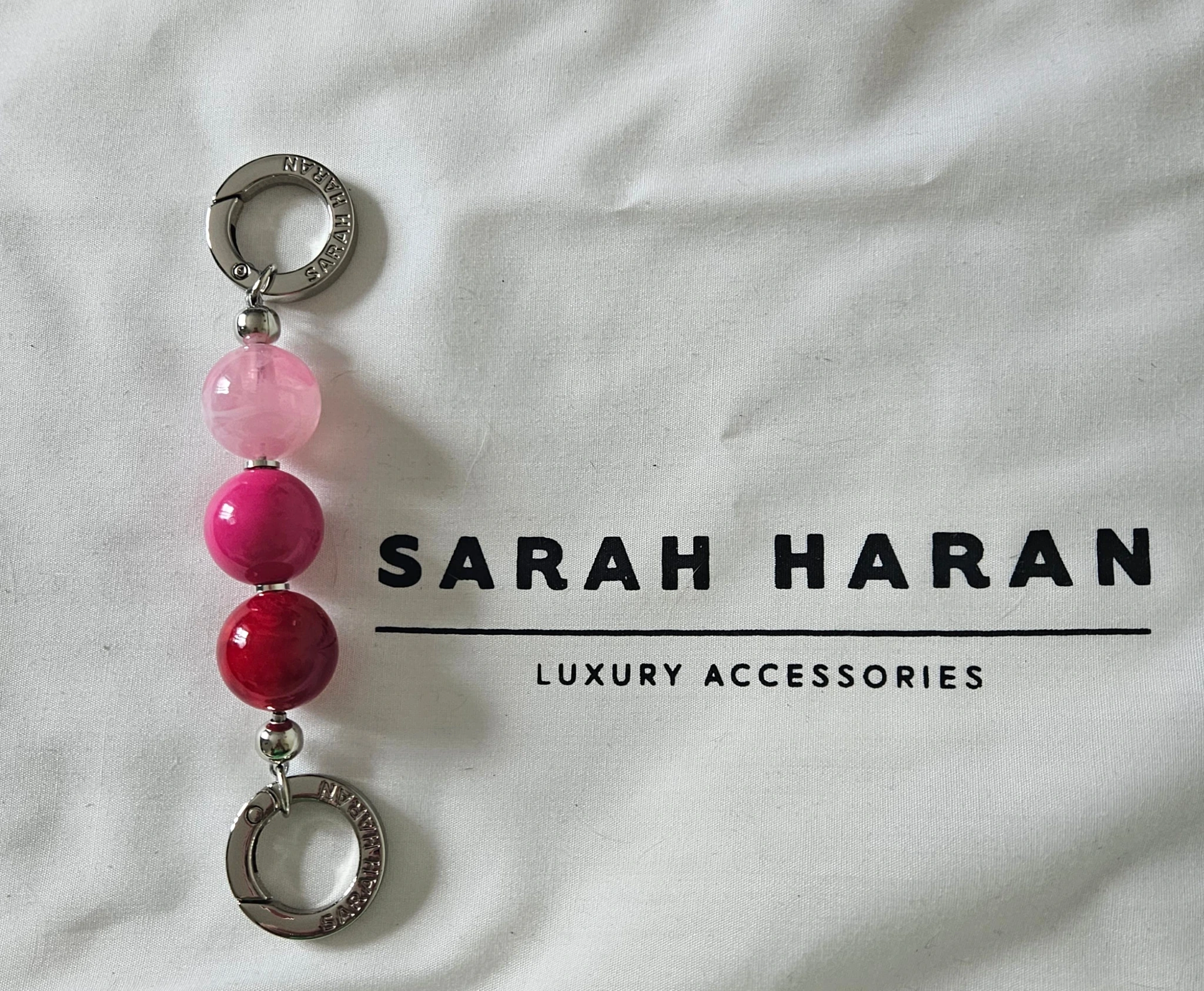 Aurora Bag Extender - Pink Mix - Silver Hardware 