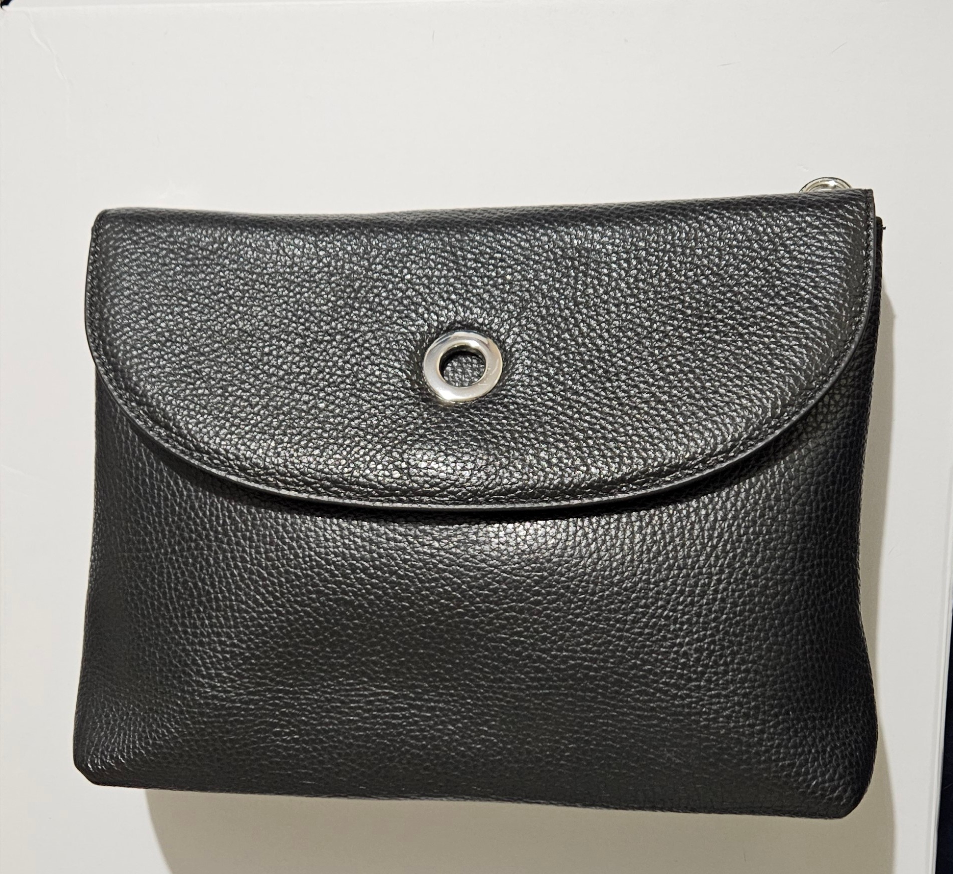 Jasmine Crossbody - Black with Silver Hardware 