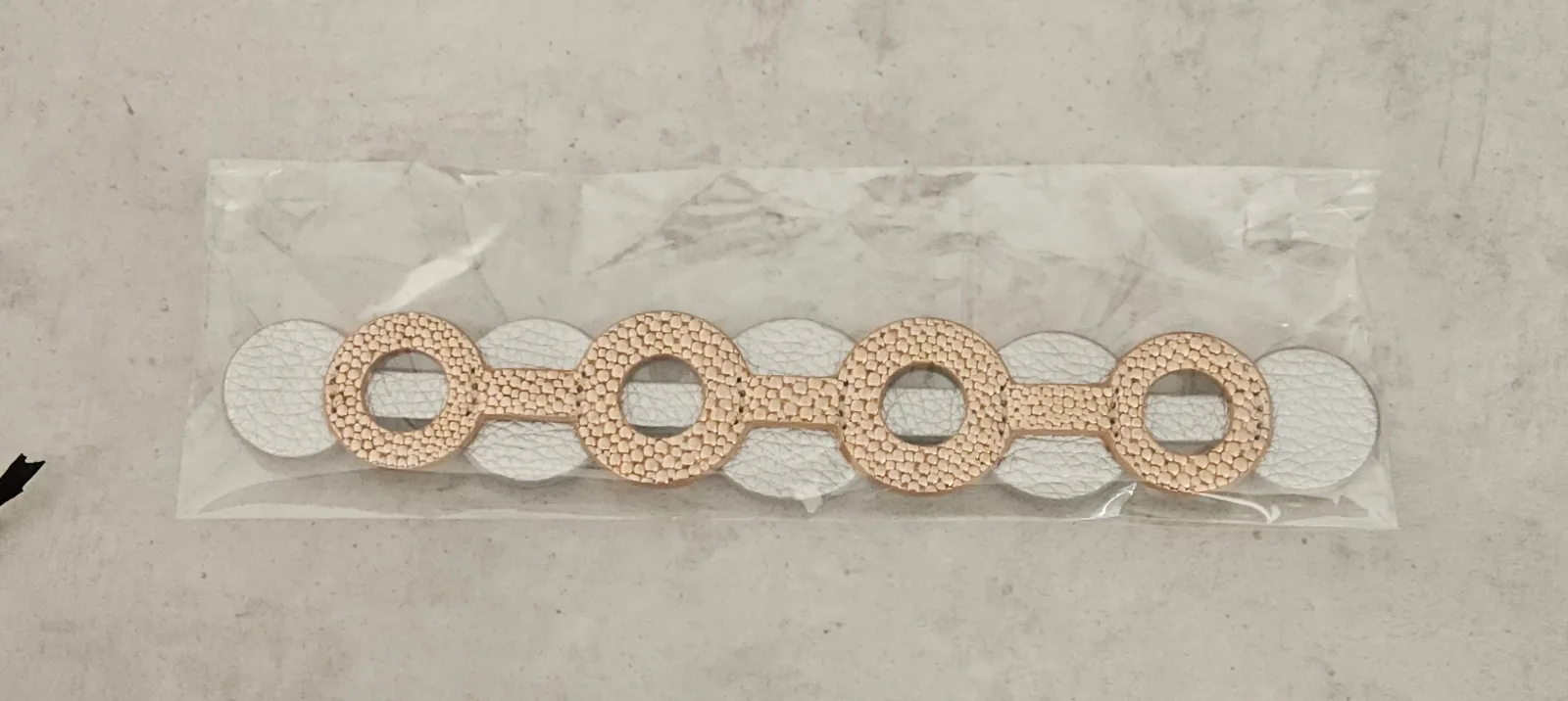 Art Deco Duo | Blush Rose Soft Metallic Silver with Gold hardware