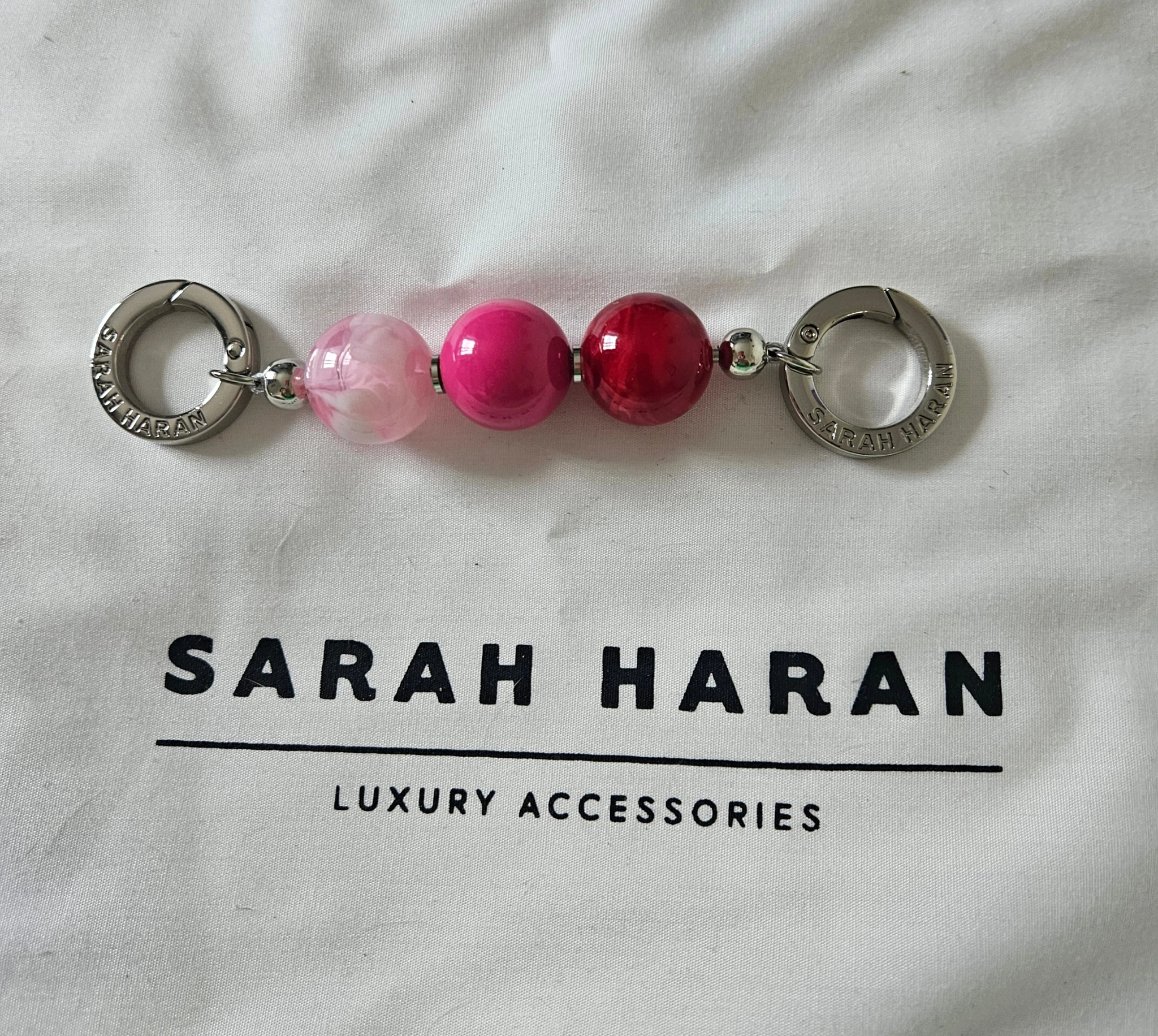 Aurora Bag Extender - Pink Mix - Silver Hardware 