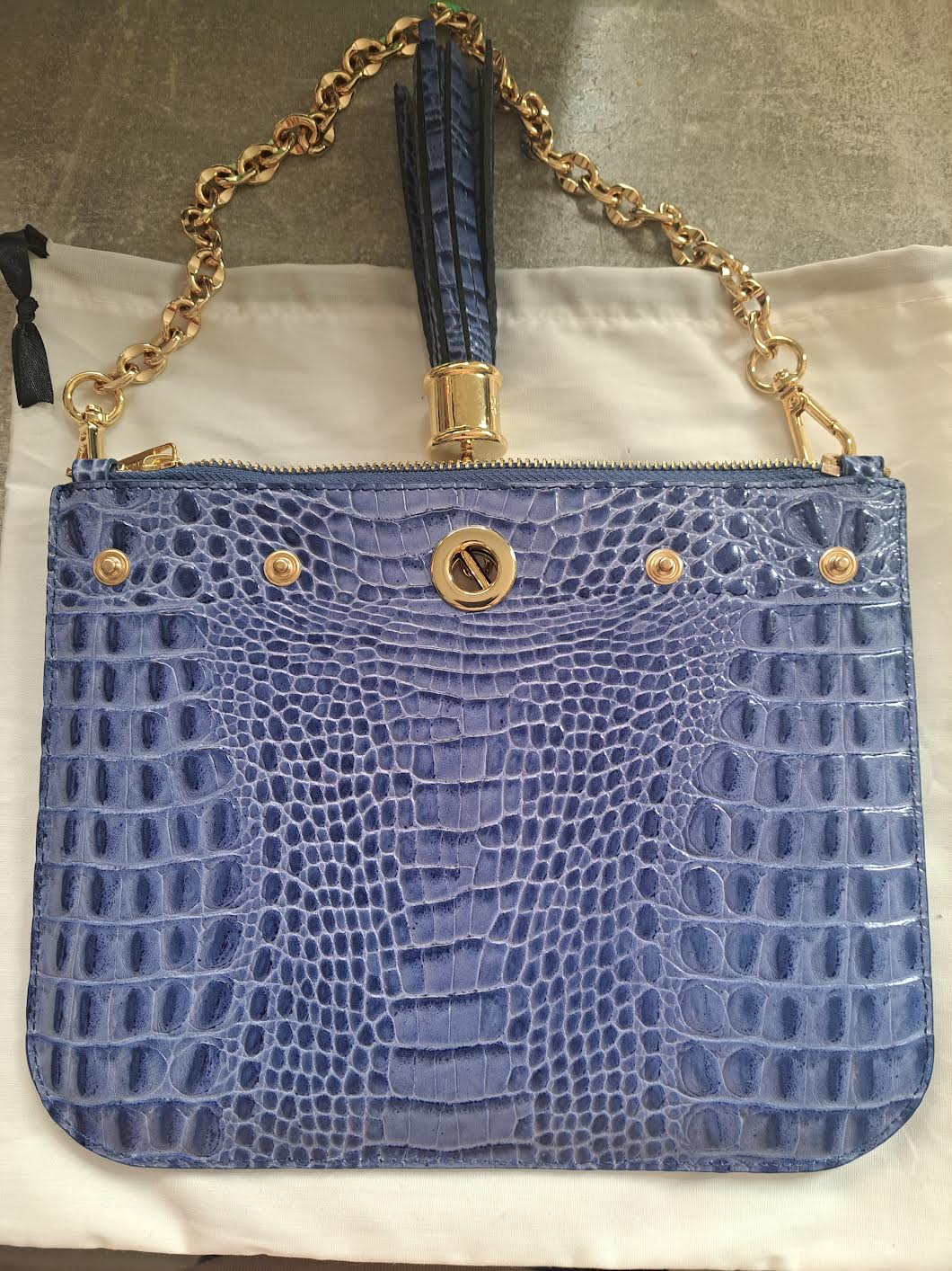 Ivy - Limited Edition - Gold / Indigo Croco