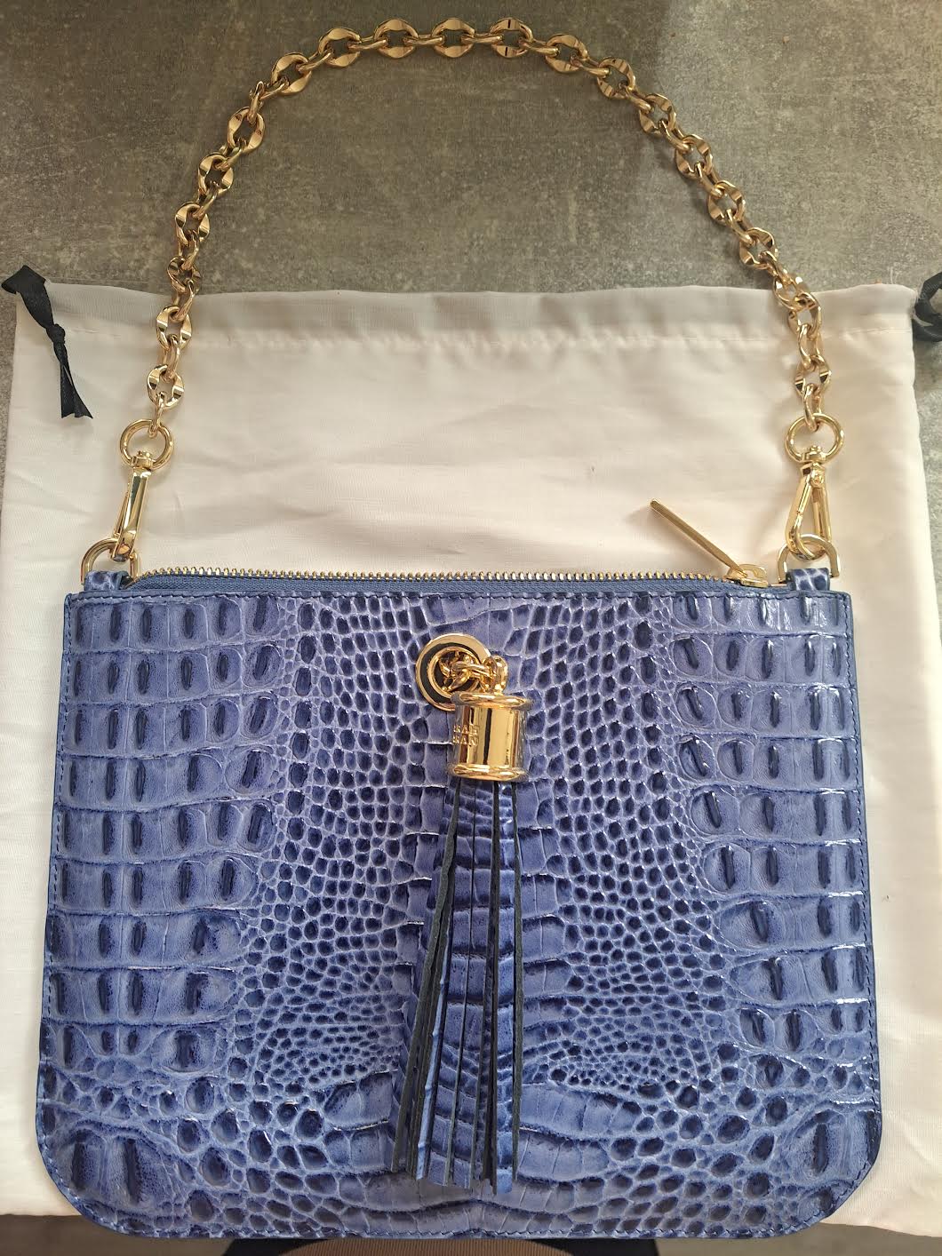 Ivy - Limited Edition - Gold / Indigo Croco