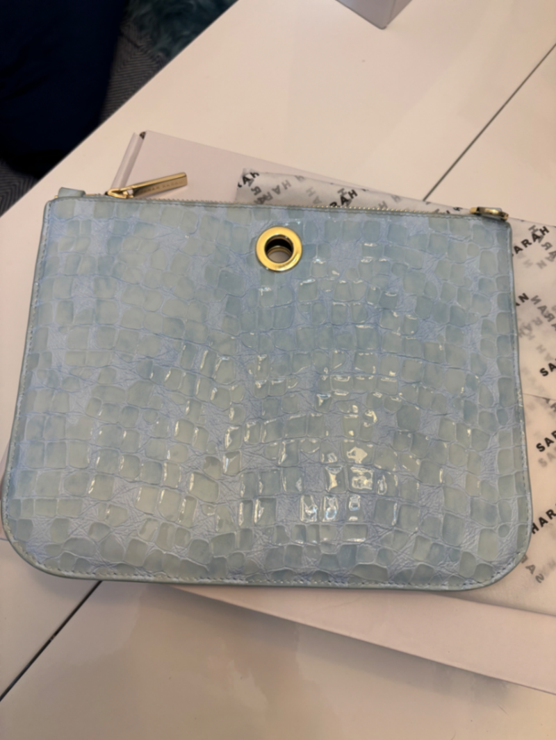 Seaglass shores blue patent croc ivy GHW