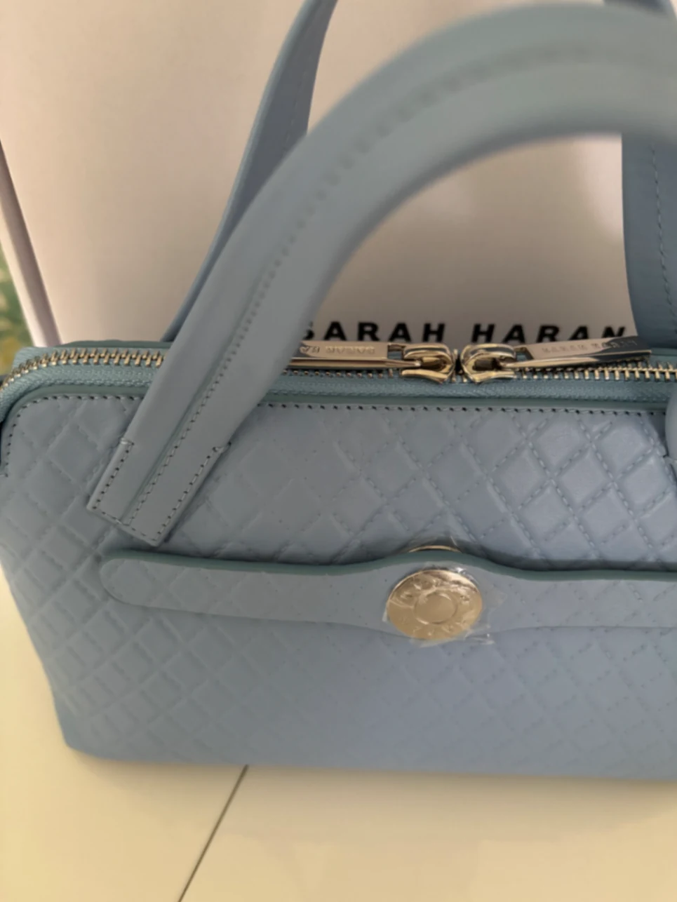 Blue quilted mini j SHW