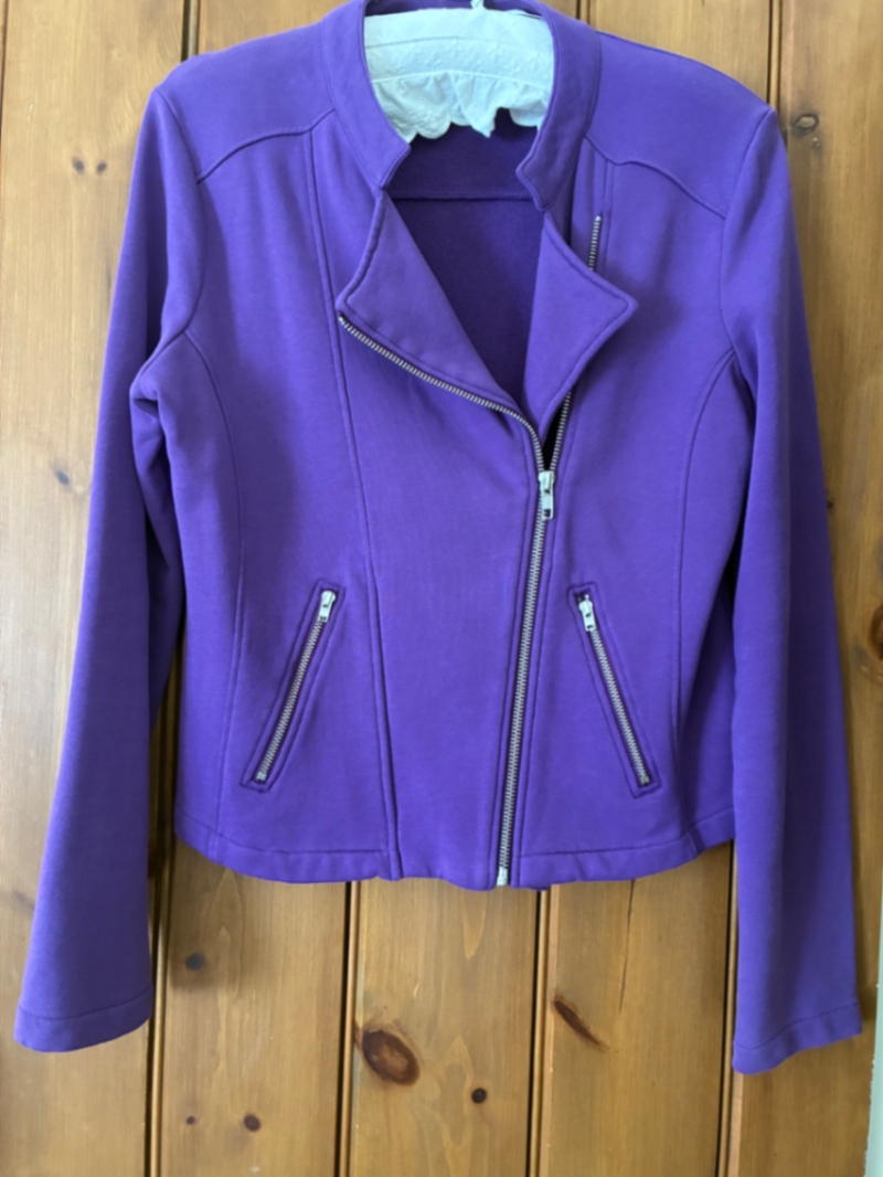 Kettlewell Purple Cotton Moto Jacket Size 121