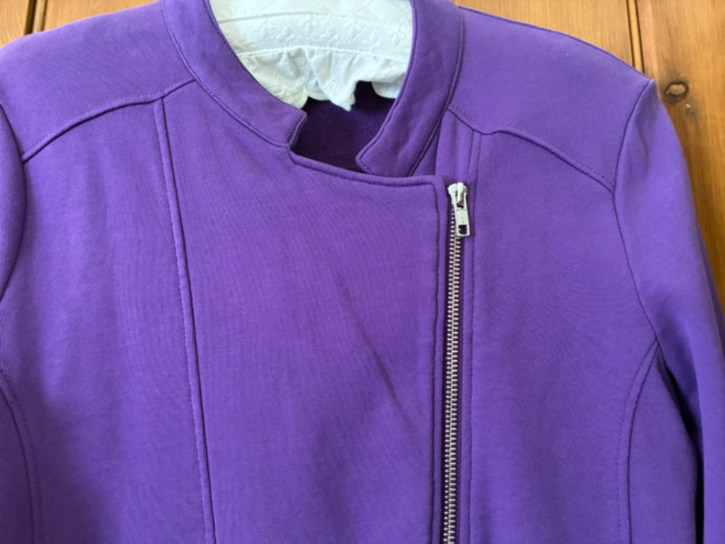 Kettlewell Purple Cotton Moto Jacket Size 121
