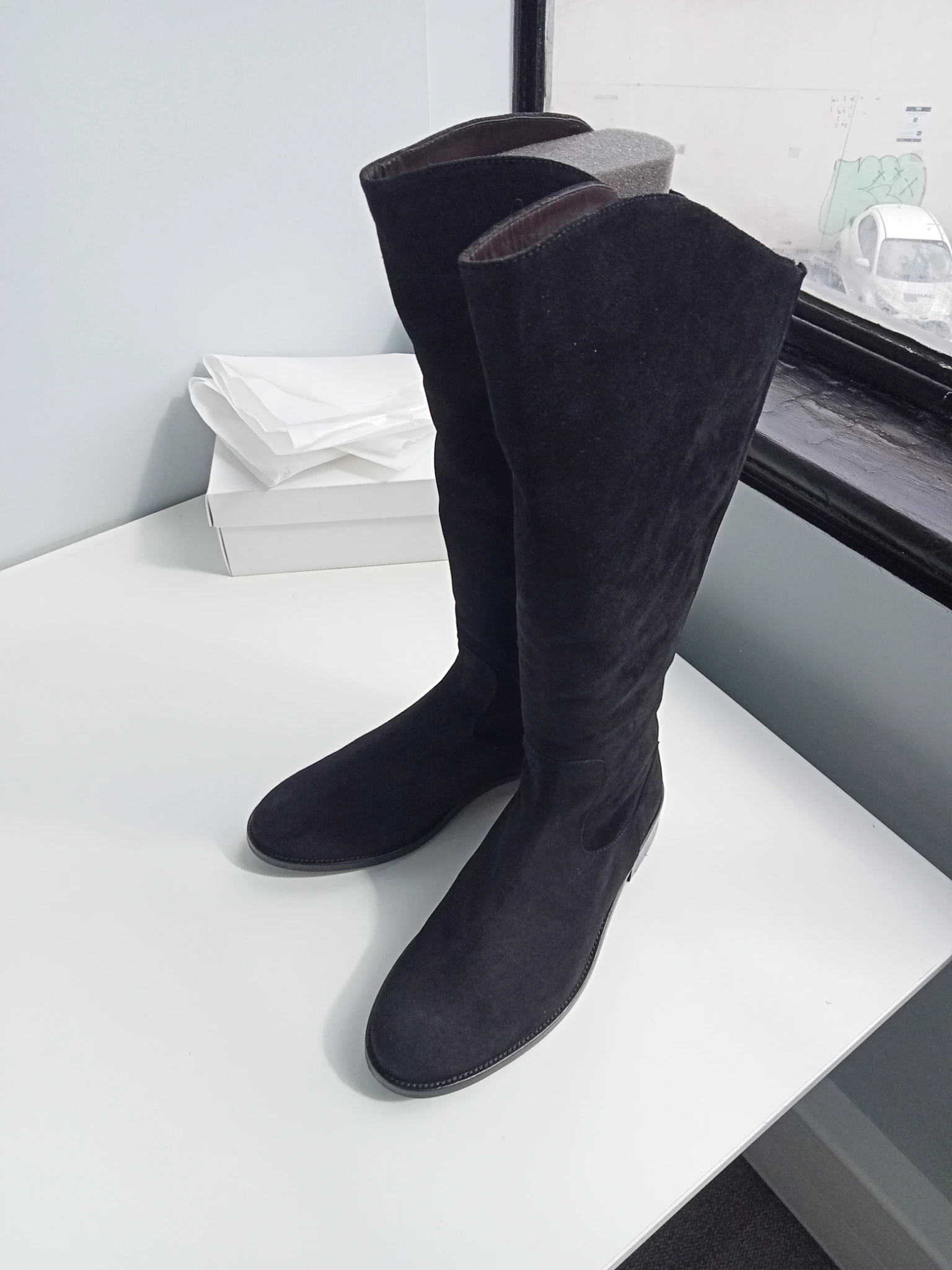 Eddie Wide Fit Knee High Boots (Wide Calf)