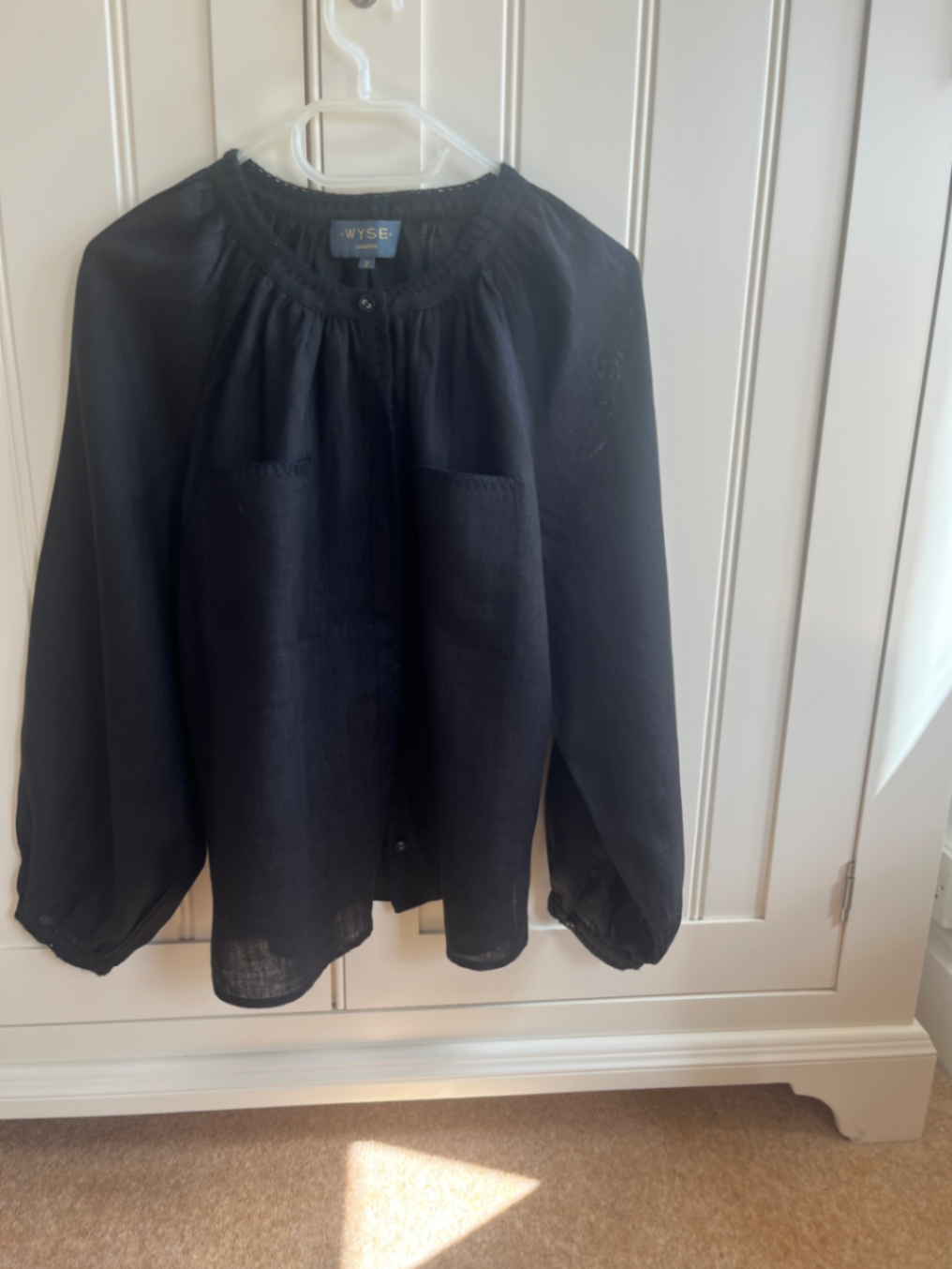 Black Linen Shirt Size 2