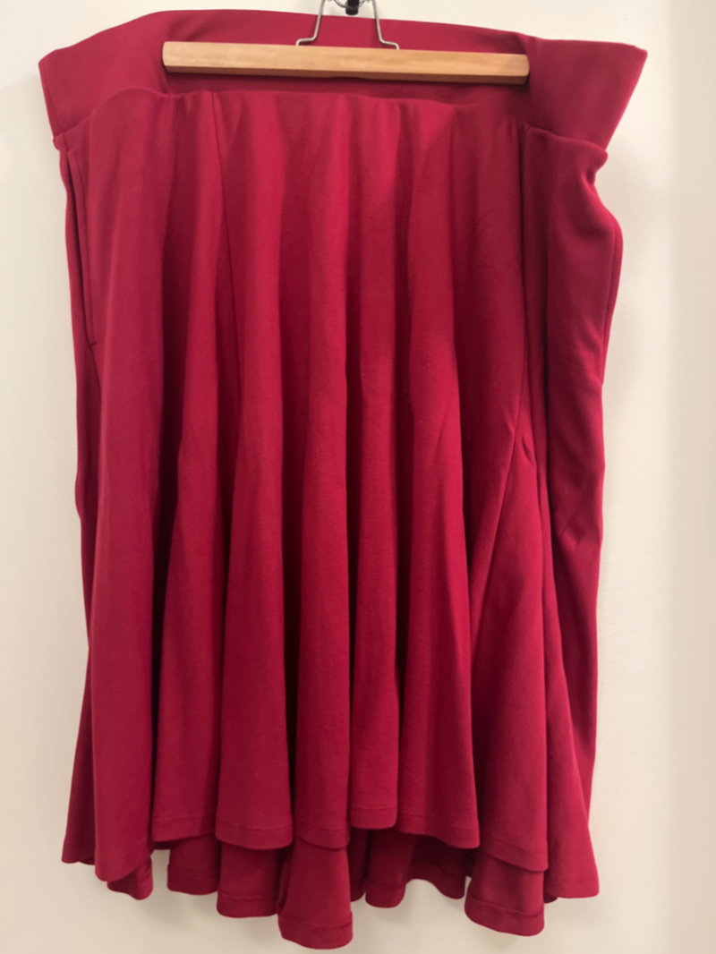 Flare Skirt - Blood Red (V2)