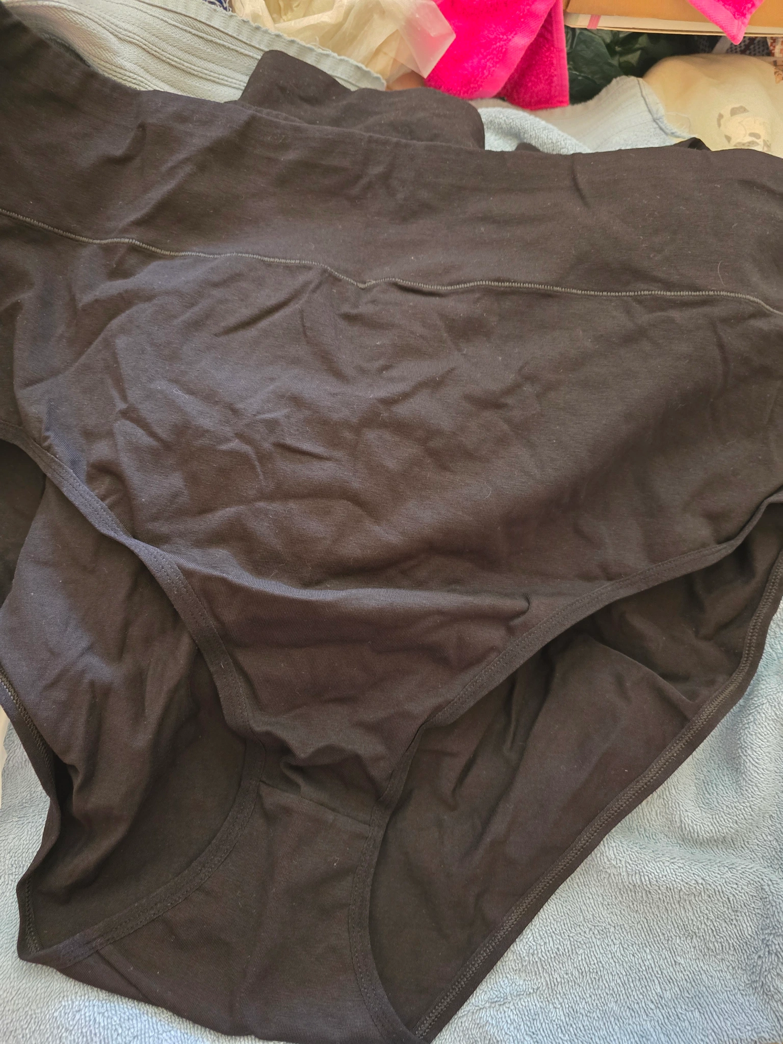 8 pairs full leg knickers black