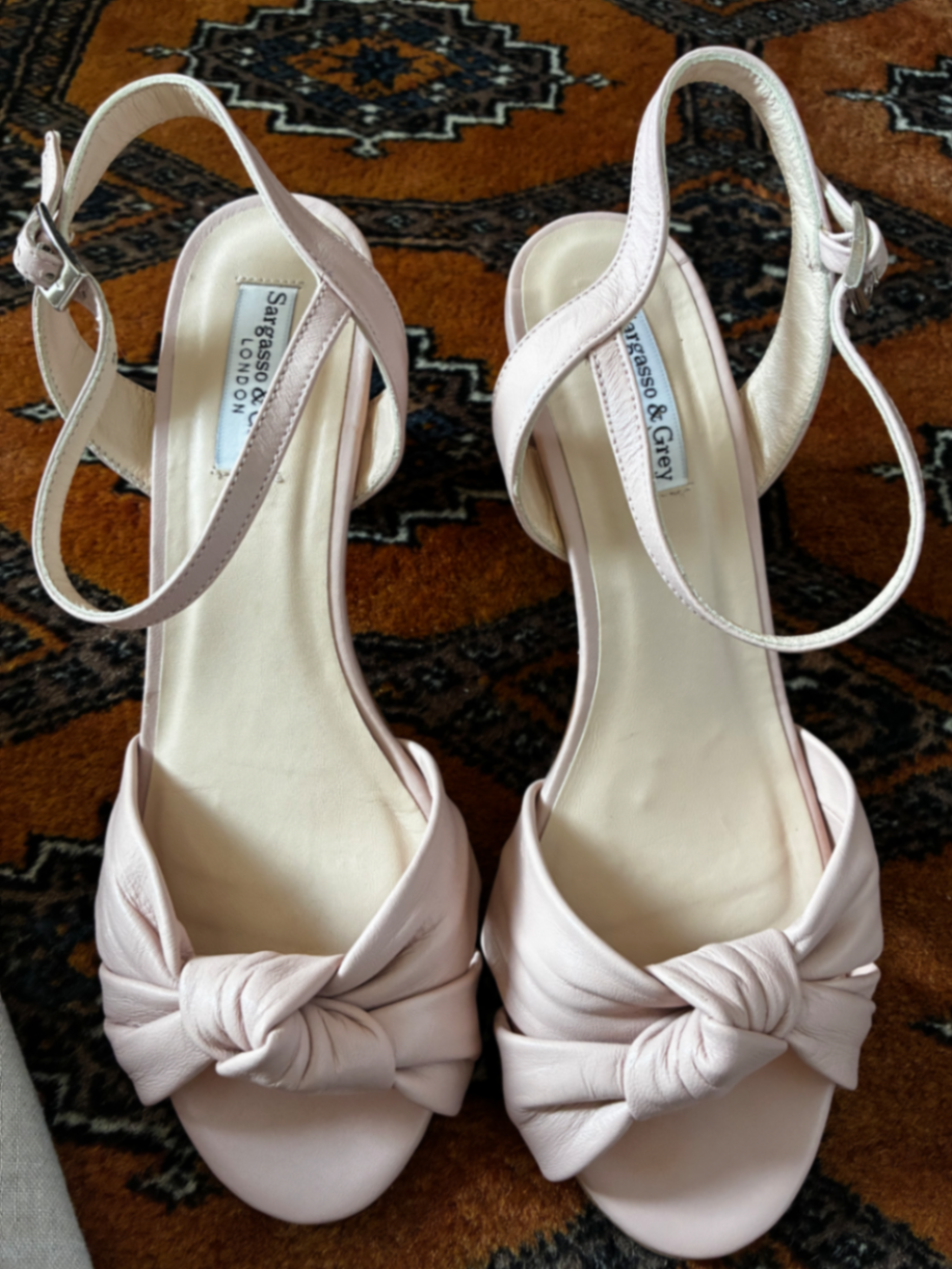 Carrie - Wide Fit Block Heel Sandal - Pink Leather