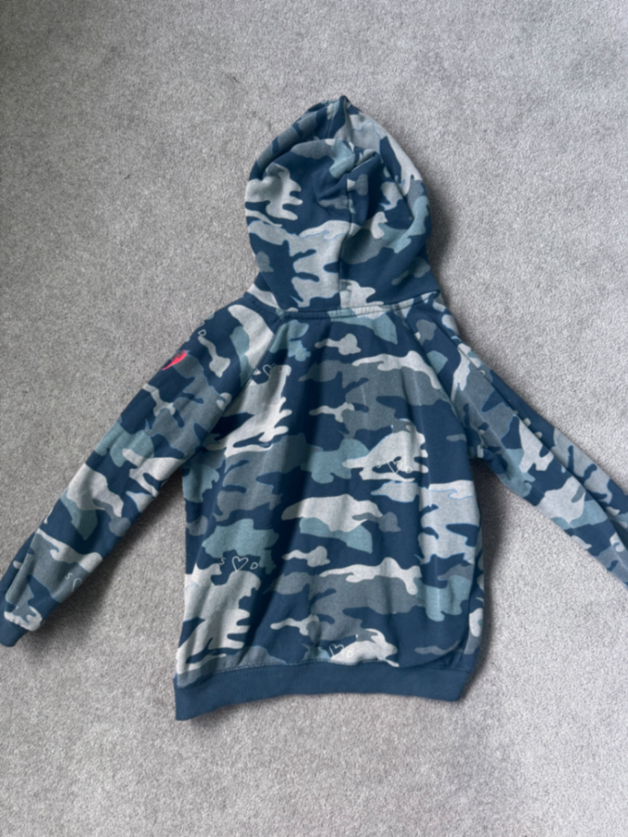 Kids Navy Camo Hoodie