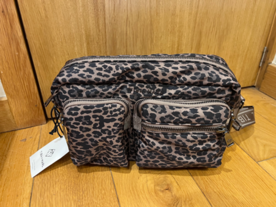 Axel Buggy Organiser / Changing Bag Brown Tonal Leopard