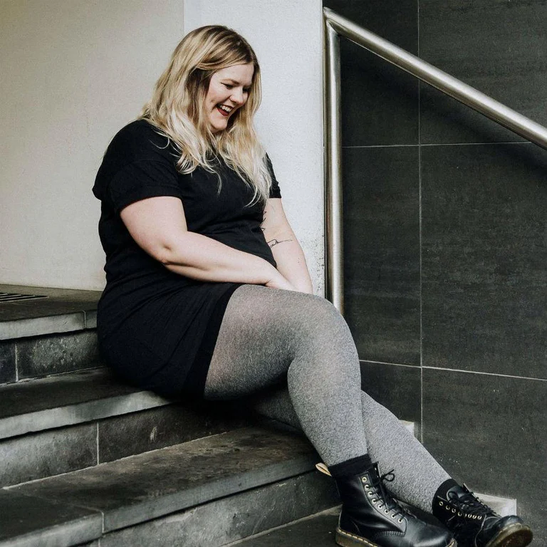 Opaque Marl Tights - Rainy Day
