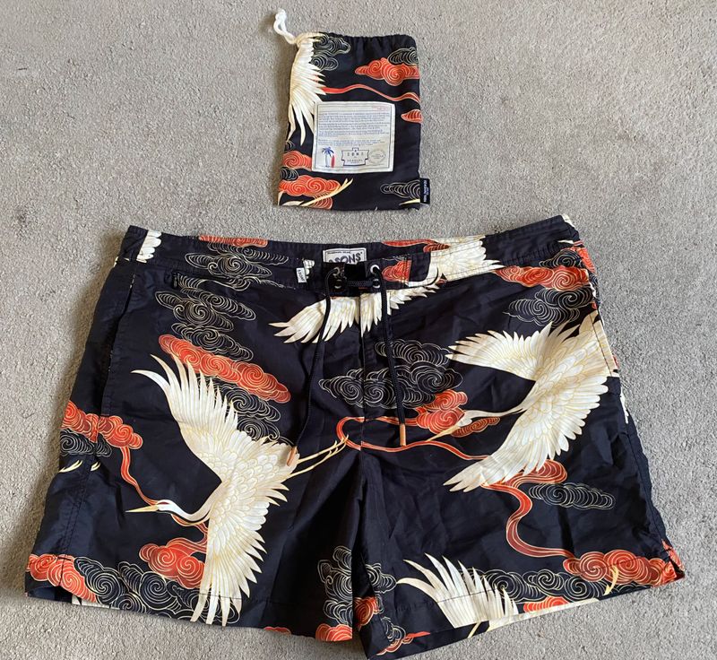 &SONS x Seaqual Patterned Swim Shorts XXL