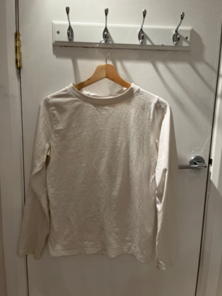 White long sleeve T-shirt Beaumont Organic