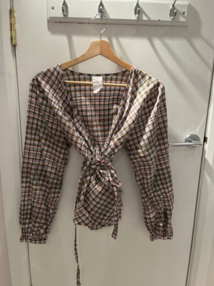 Wrapped blouse KowTow