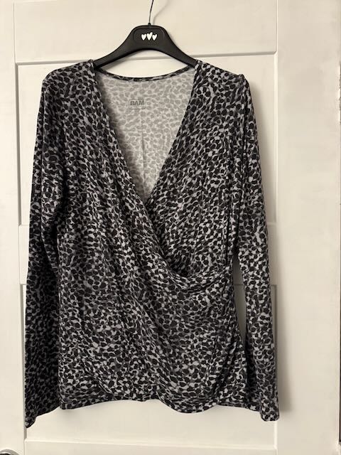 Animal print long sleeved top