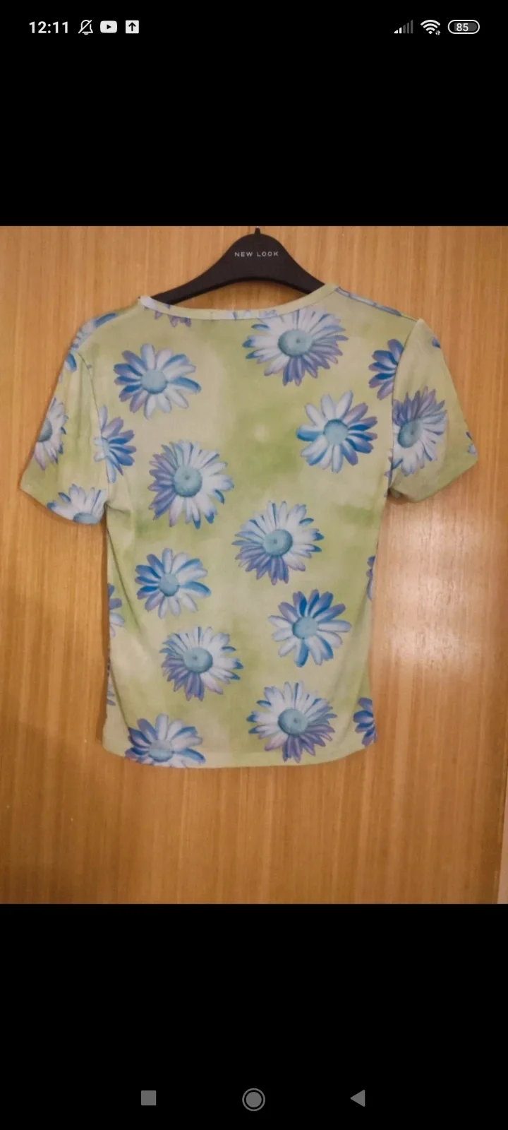 TIKA TOP NEON BRUSHSTROKE FLORAL