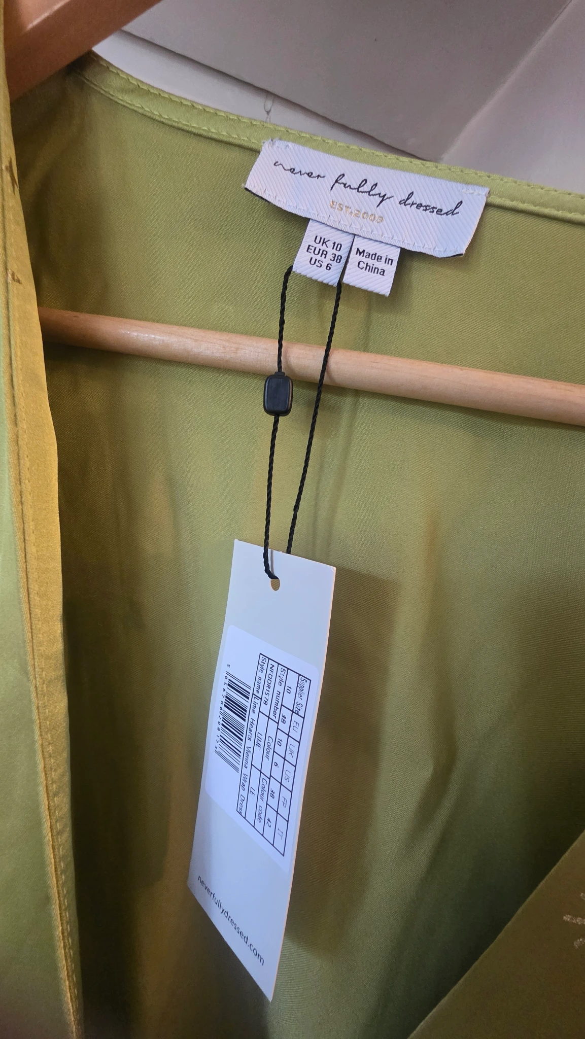 Lime vienna dress