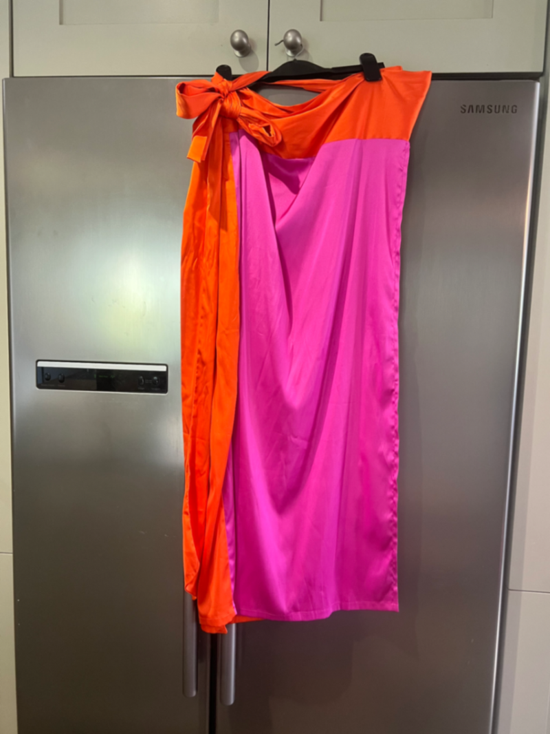 Gonna Magenta E Arancione Jaspre