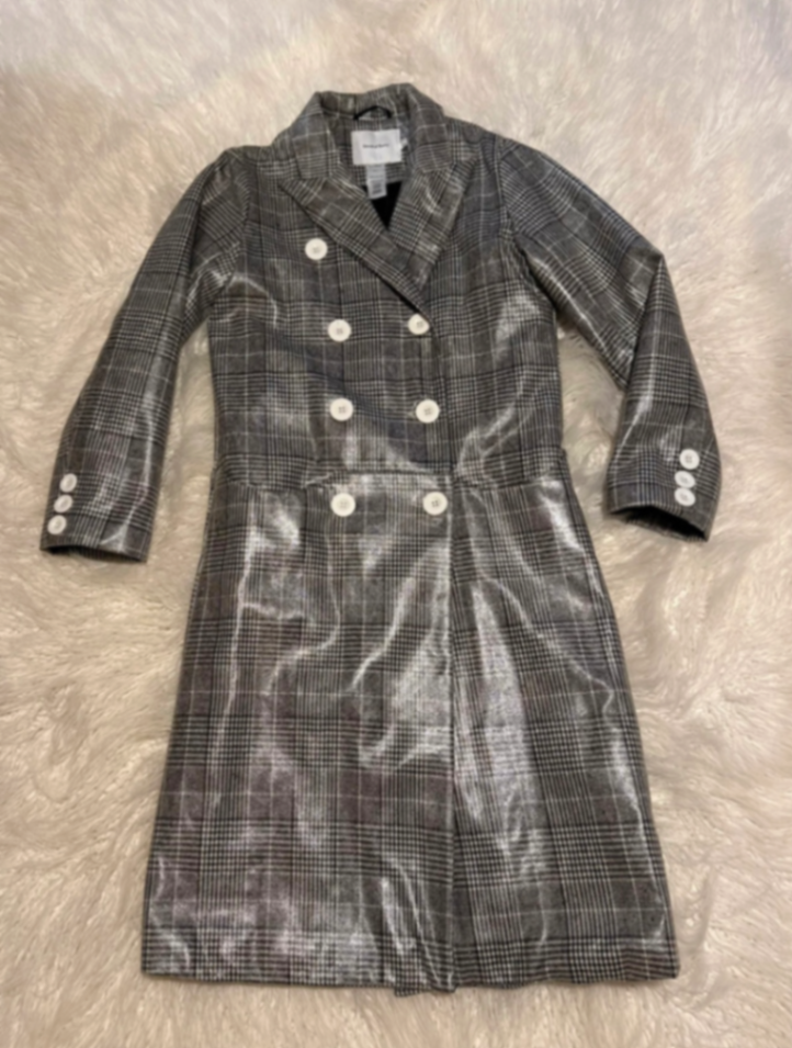 Grey checkered trench / mac vol 12 archive piece 