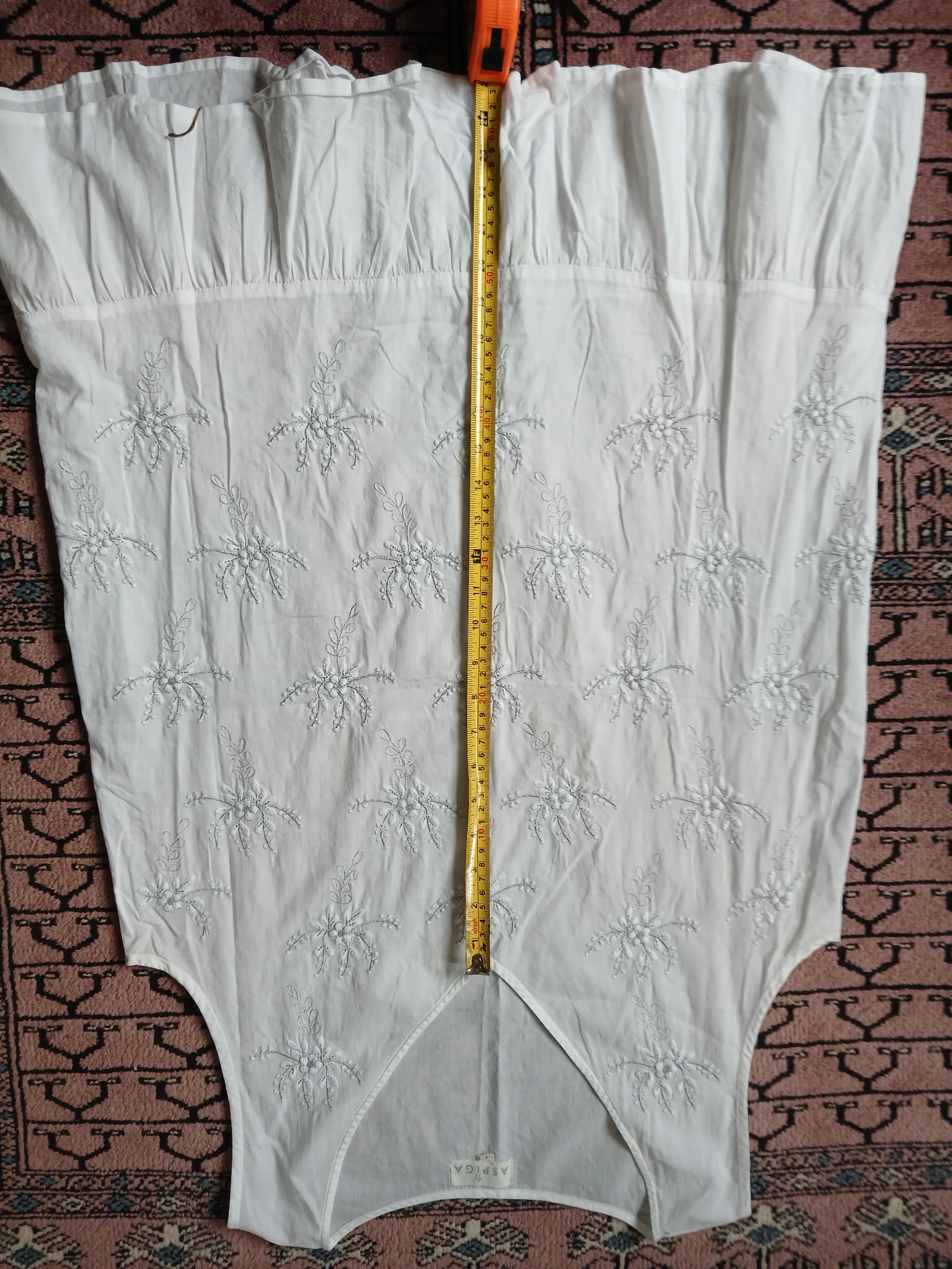 Lydia white embroidered swing dress