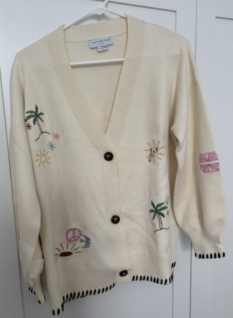 Cream Western Cardigan