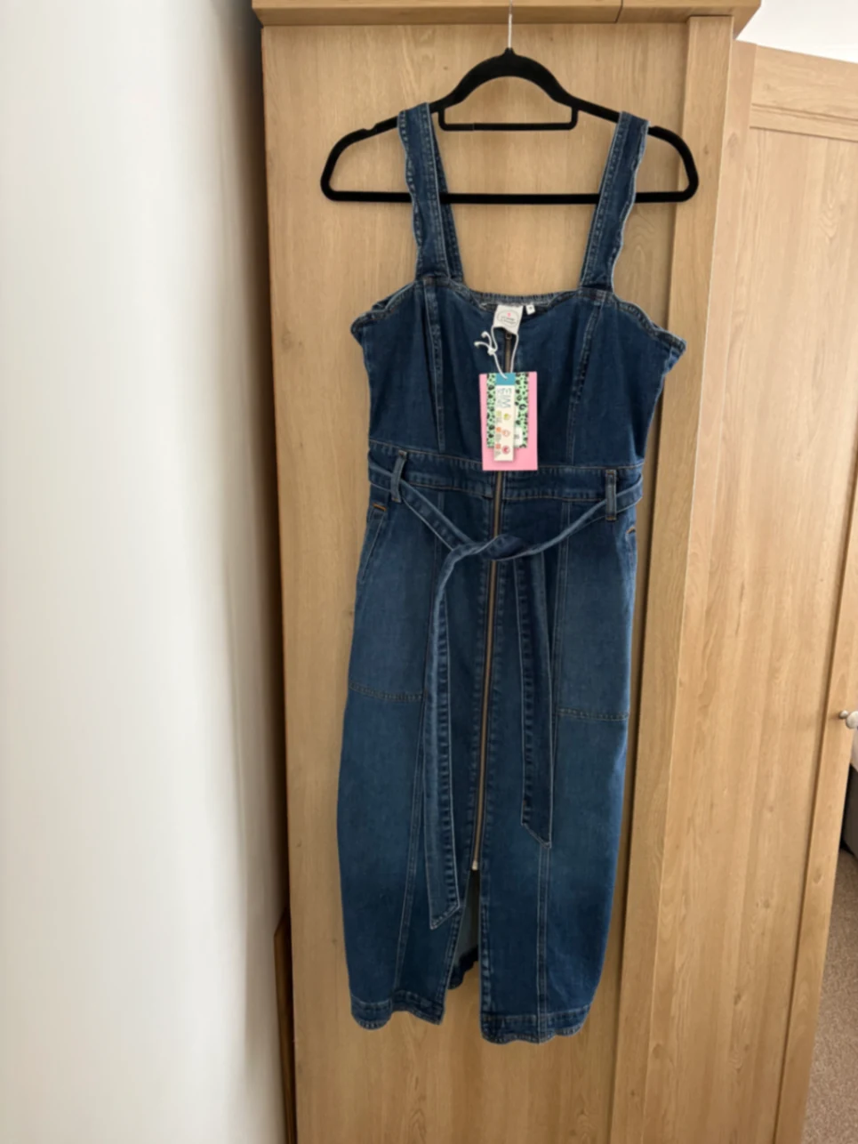 Indigo Wash Scallop Strappy Denim Sundress